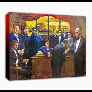 Gangsters canvas wall art any size